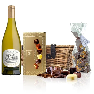 La Forge Estate Chardonnay 75cl White Wine And Chocolates Hamper